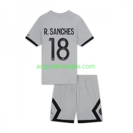 Divisa di Calcio Paris Saint Germain R.Sanches 18 Bambino Trasferta 2022/2023